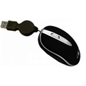 Sumvision Mini Ruby Mouse with Retractable Cable Black USB - Wired